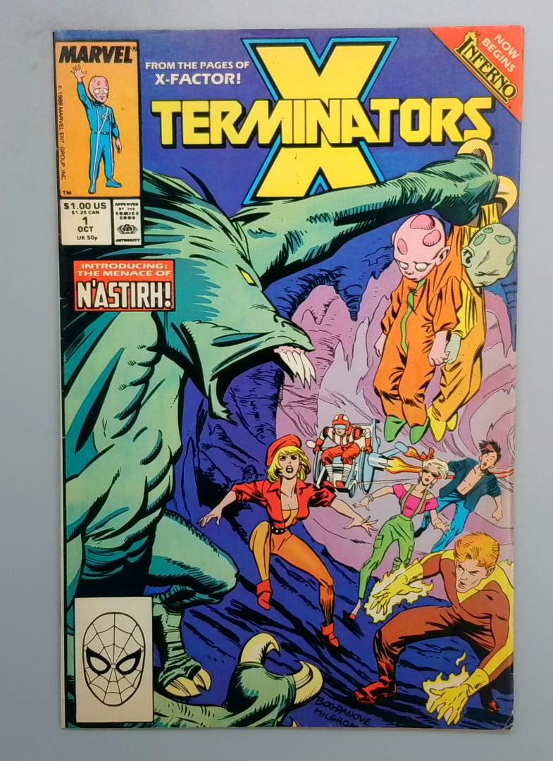 X-Terminators #1 DIRECT EDITION Marvel 1988 JR1