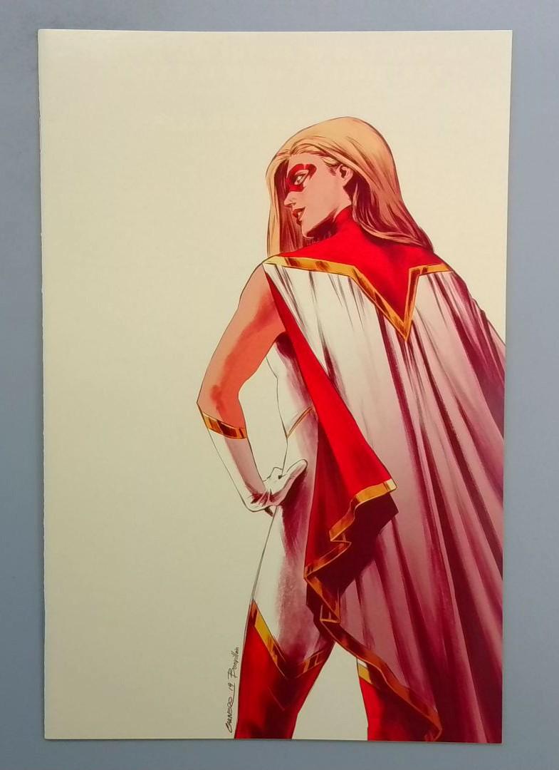 Captain Marvel #8 NM 2nd Print Virgin Cover Marvel 2019 JR1