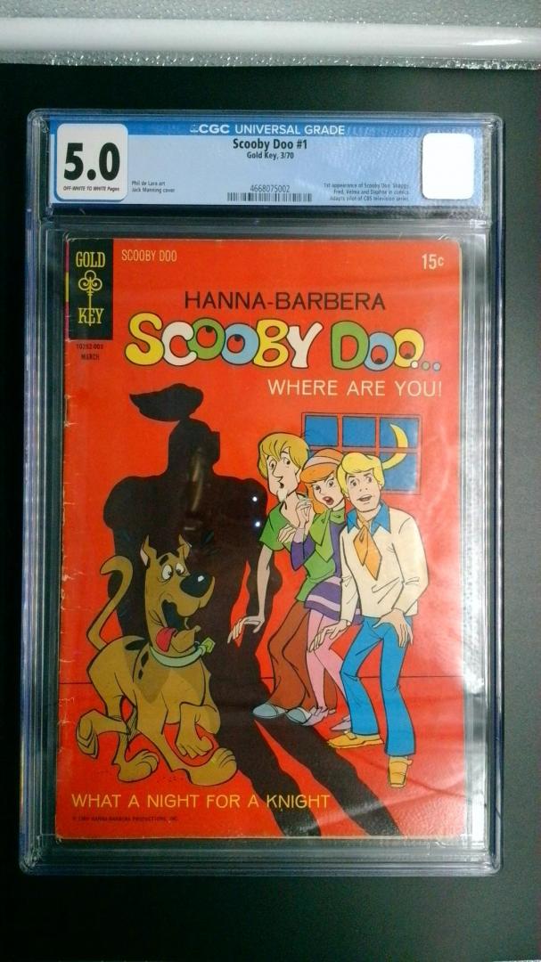 Scooby Doo Where are You #1, 1st Appearance CGC 5.0 Gold Key, 1970