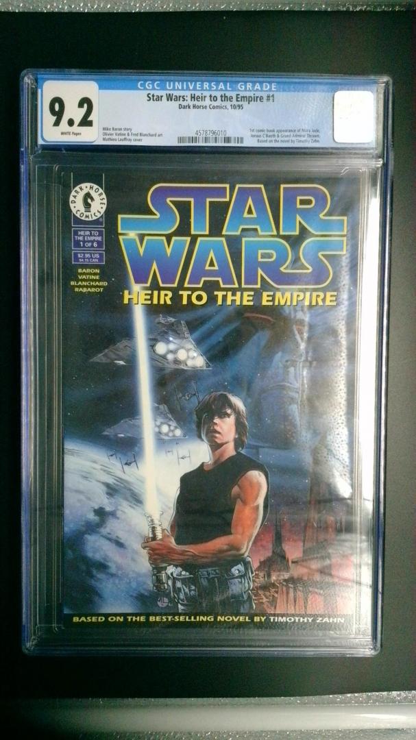Star Wars: Heir to the Empire #1, CGC 9.2, Dark Horse Comics, 1995