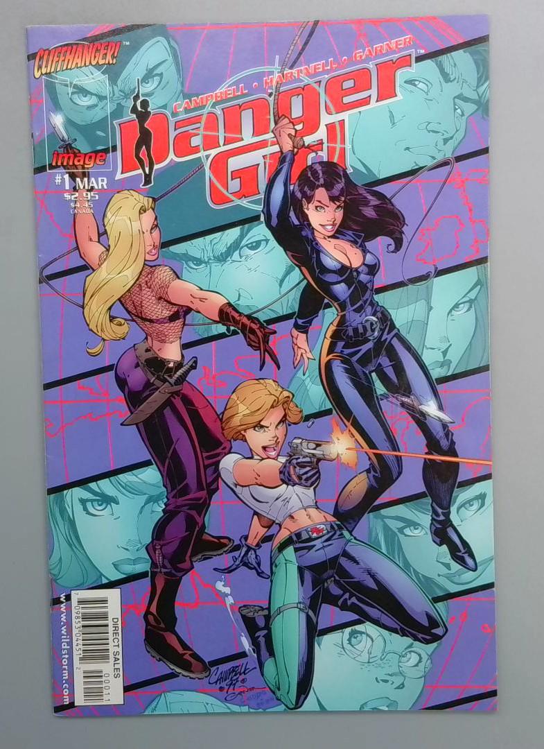 Danger Girl #1 NM First Cliffhanger Published Title Image 1998 JR1