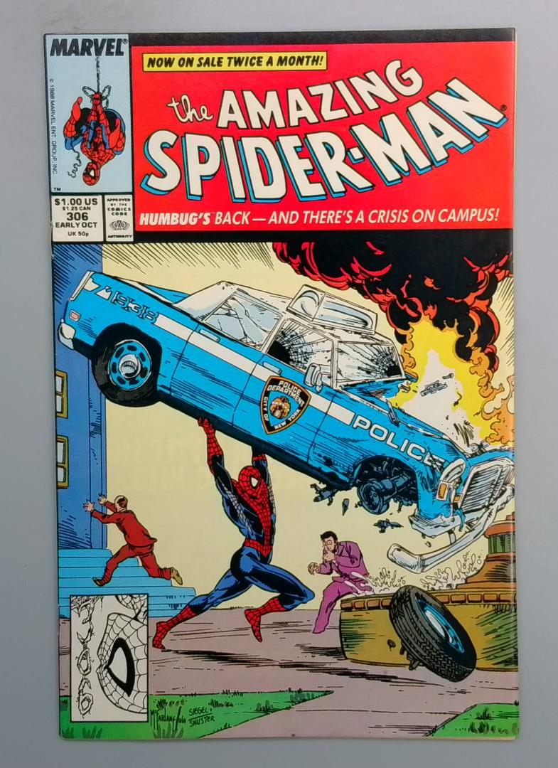 Amazing Spider-Man #306 NM- Action Comics #1 Homage Marvel 1988 JRI