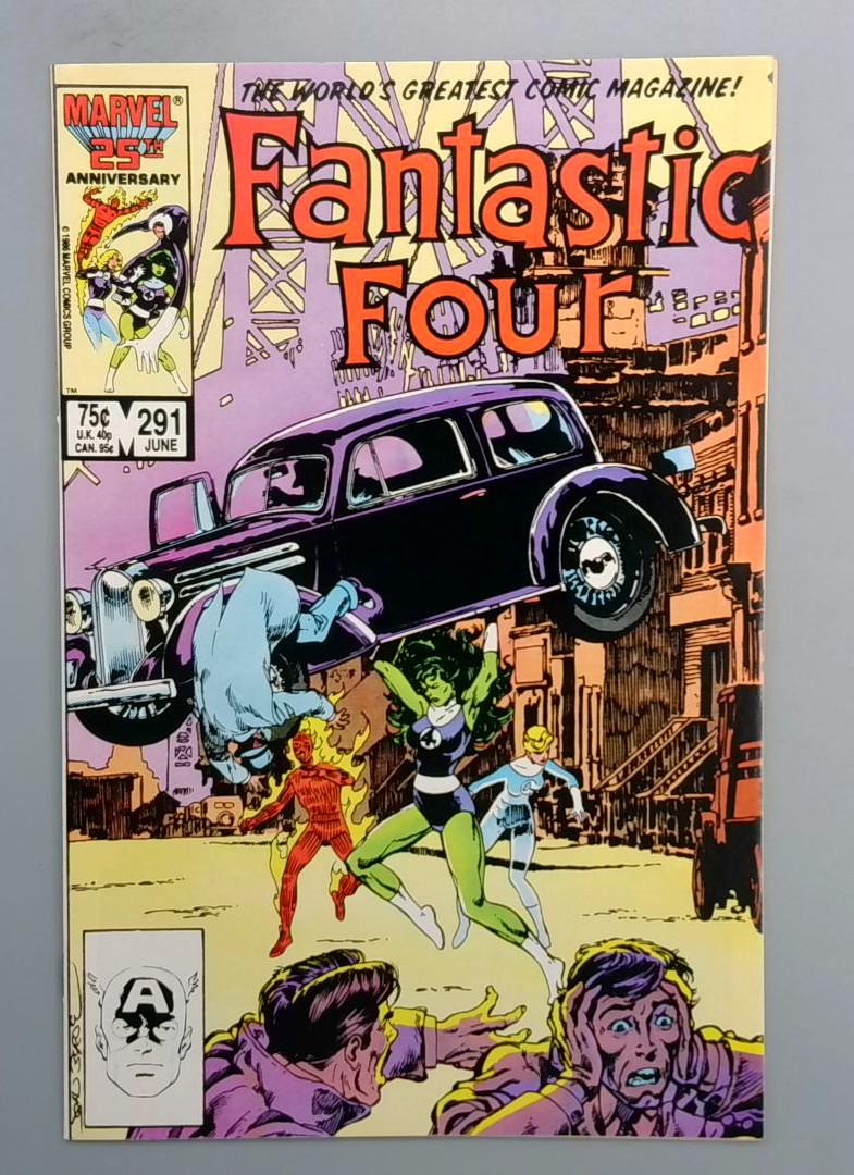 Fantastic Four #291 NM Action Comics #1 Cover Swipe Marvel 1986 JR1