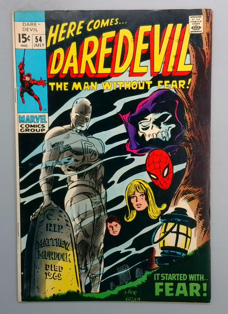 Daredevil #54 FN- 1st Appearance of Starr Saxon As Mister Fear Marvel 1969 JR1