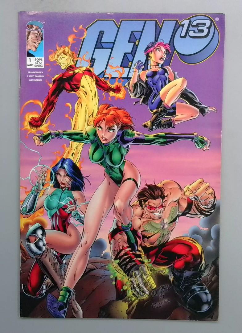 Gen 13 #1 VF/NM Regular Cover Wildstorm/Image, 1995 JR1