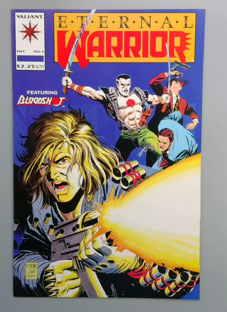 Eternal Warrior #5 NM 1st cover of Bloodshot Valiant 1992 JR1