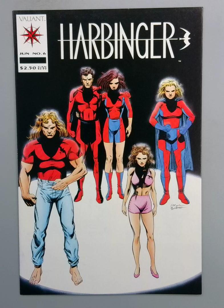 Harbinger #6, NM Death of Torque, Coupon Included Valiant, 1992 JR1