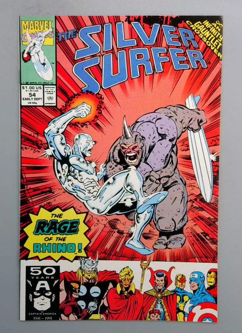 Silver Surfer #54 NM Rhino Marvel 1991 JR1