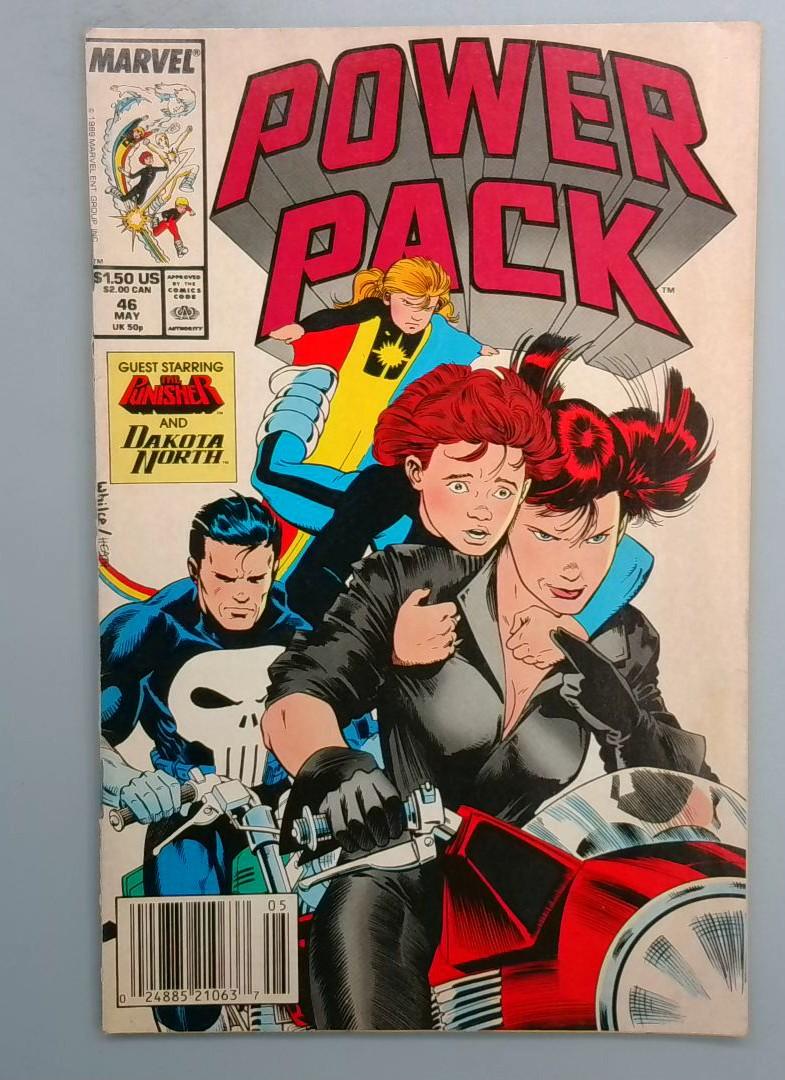 Power Pack #46 NEWSSTAND EDITION Marvel 1989