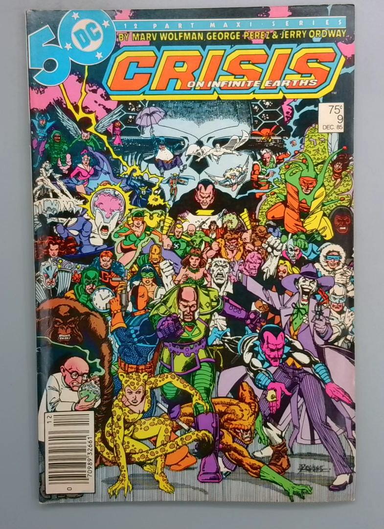 Crisis on Infinite Earths #9, Newsstand DC, 1985