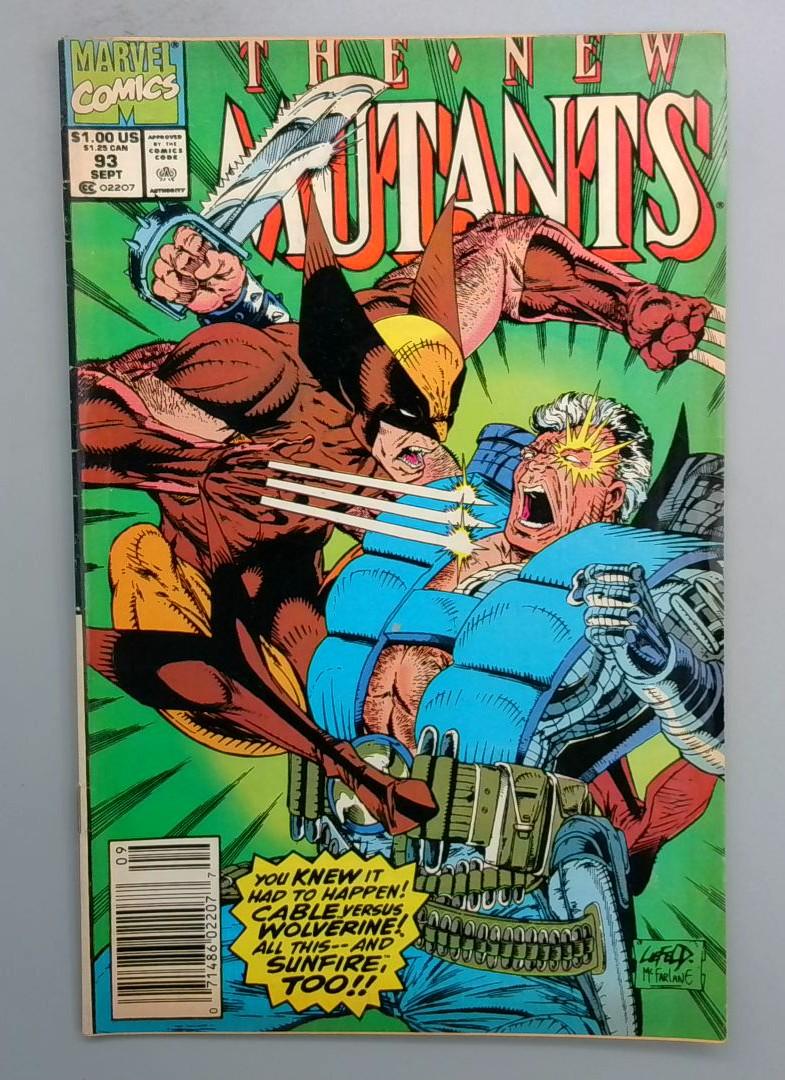 New Mutants #93, Newsstand Marvel, 1990