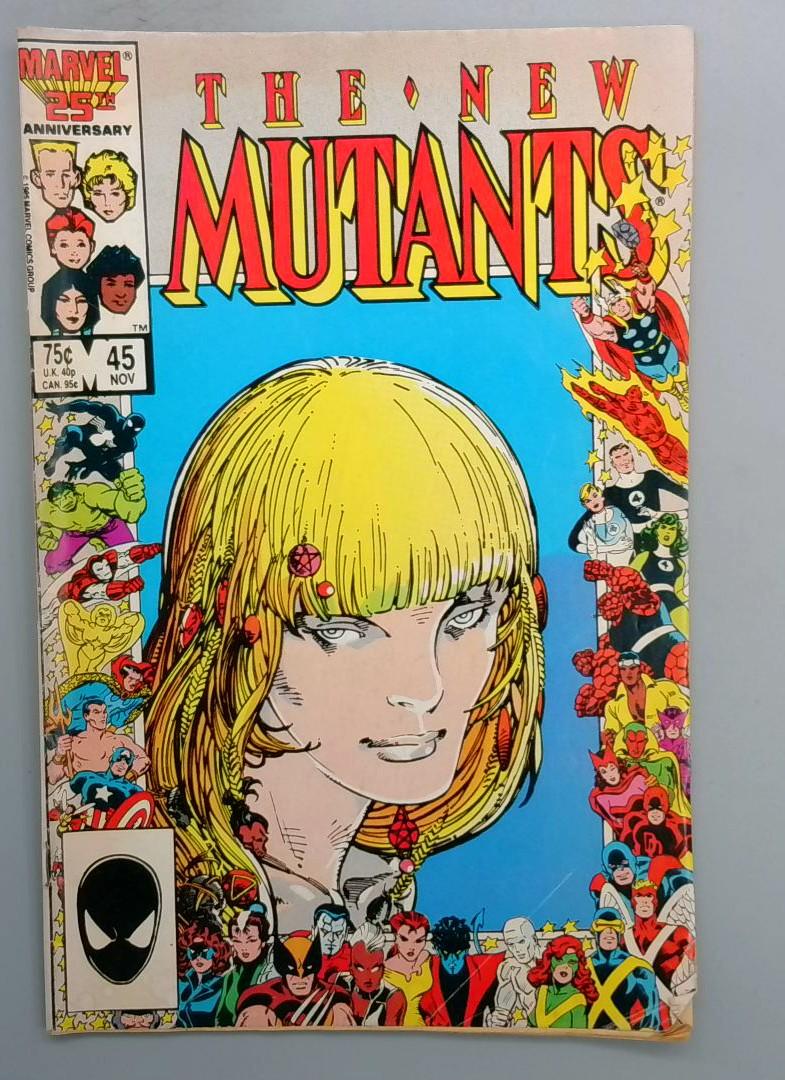 New Mutants #45, Uma Thurman Marvel, 1986
