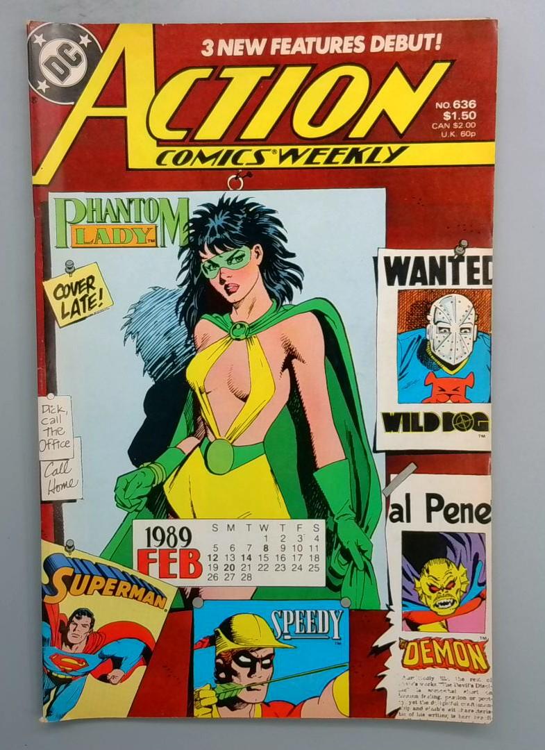 Action Comics #636 1st Phantom Lady DC 1989