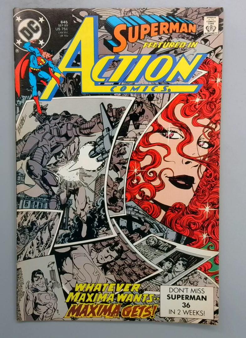 Action Comics #645 1st Appearance of Maxima DC 1989