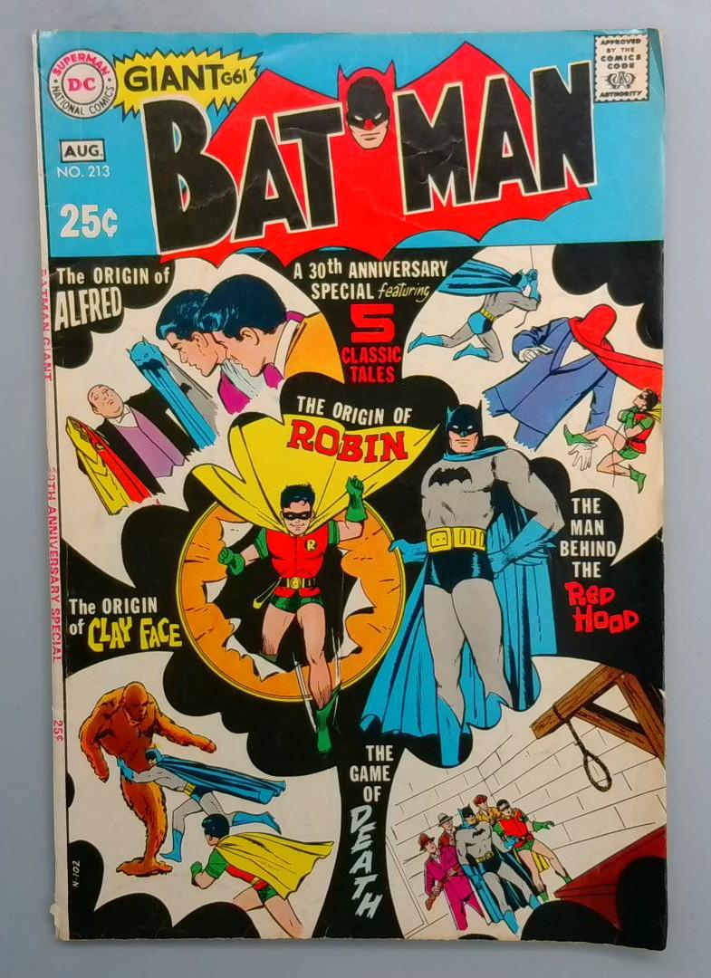 BATMAN #213 FN GIANT DC 1969