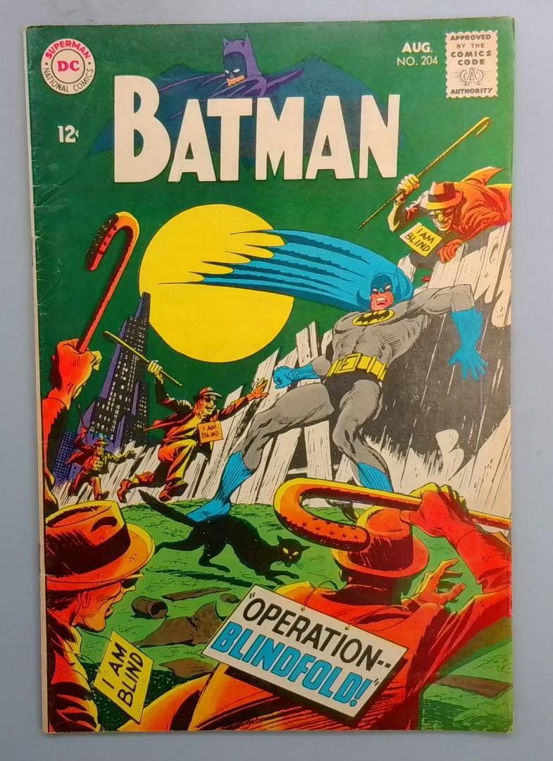 BATMAN #204 VG/FN 1st Appearance of Schemer DC 1968