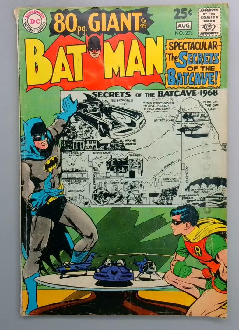 BATMAN #203 VG+ 80 Page Giant DC 1968