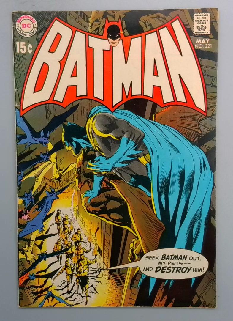 BATMAN #221 VG/FN Neal Adams DC 1970