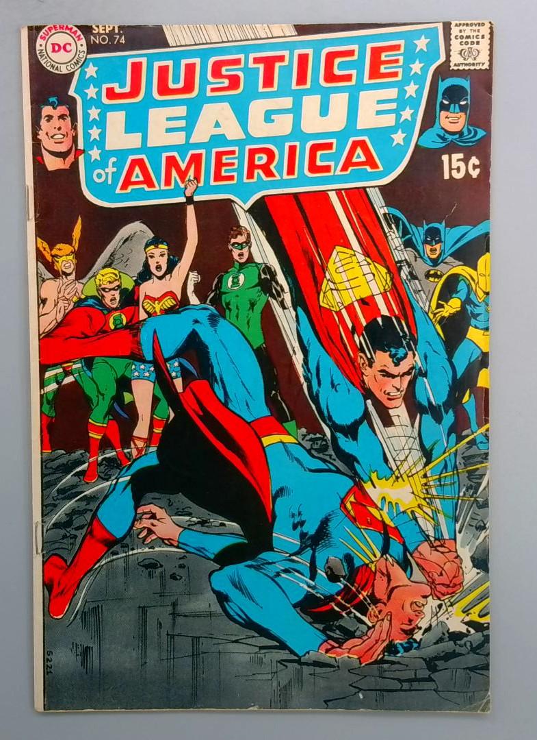 Justice League of America #74 FN Superman vs Superman DC 1969