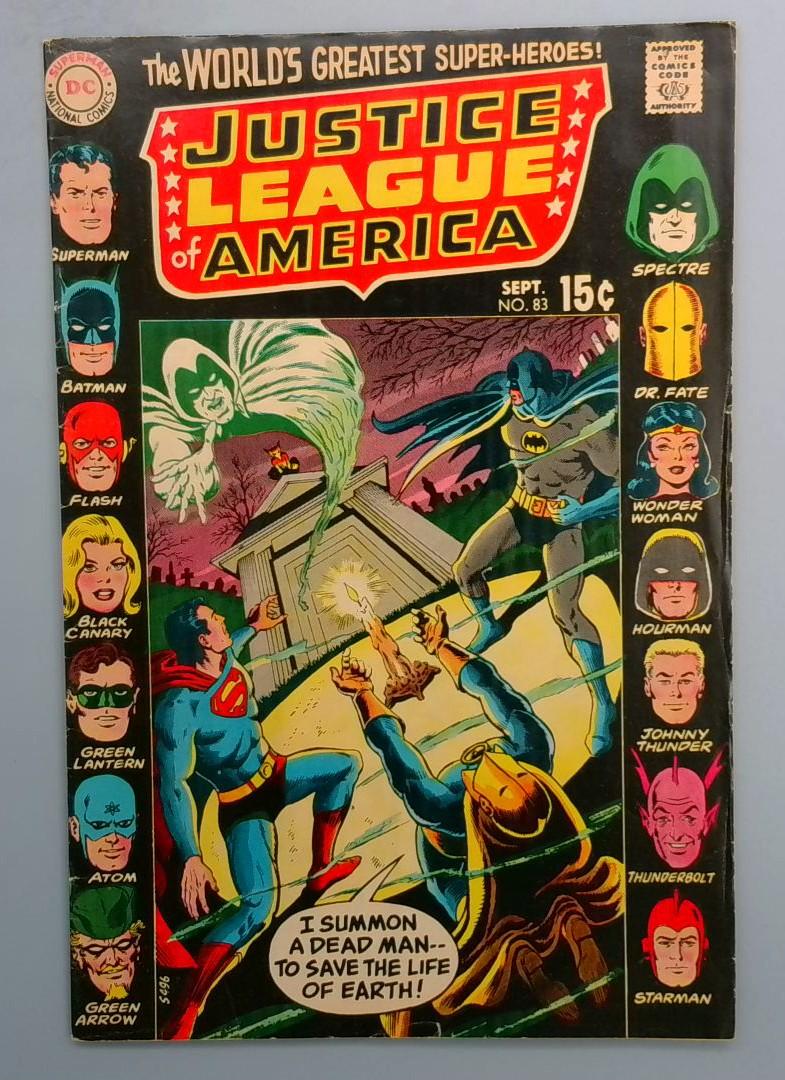 Justice League of America #83 VG/FN Death of Spectre DC 1970