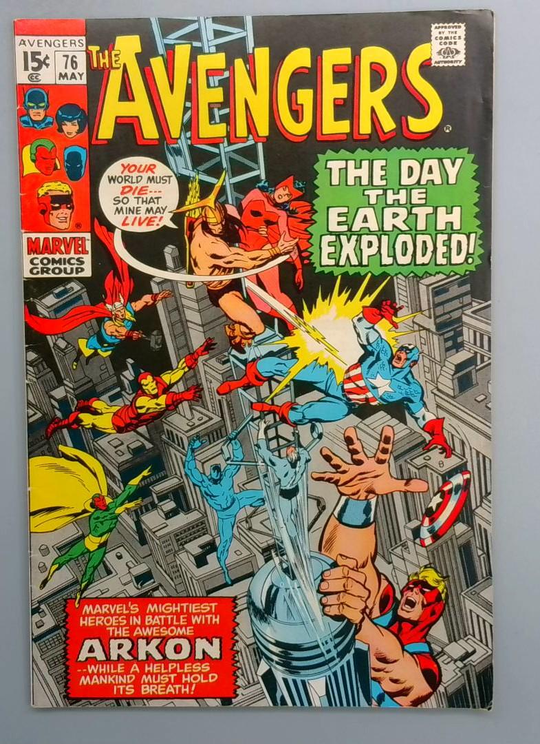 Avengers #76 FN Arkon Appearance Marvel 1970