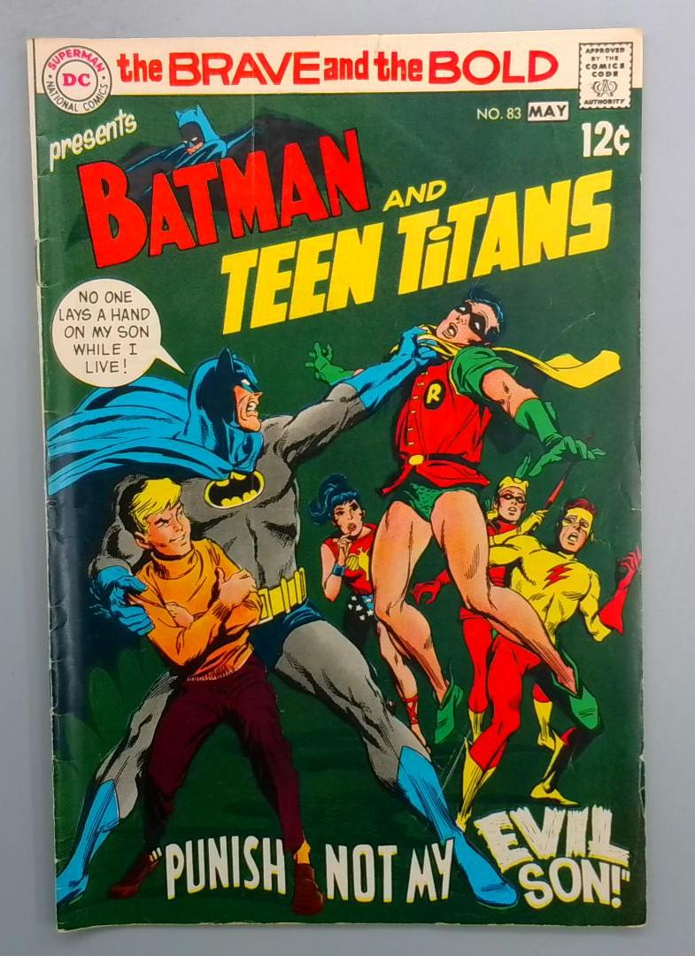 Brave and the Bold #83 VG+ Batman, Teen Titans DC 1969