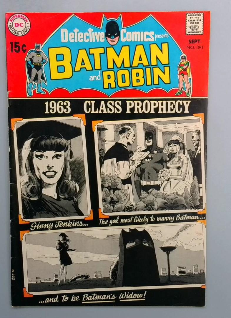 Detective Comics #391 YEARBOOK COVER DC 1969