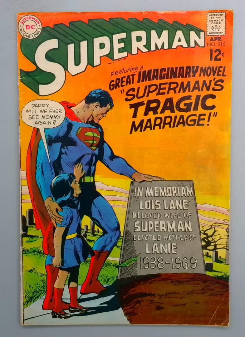 Superman #215 VG Neal Adams DC 1969
