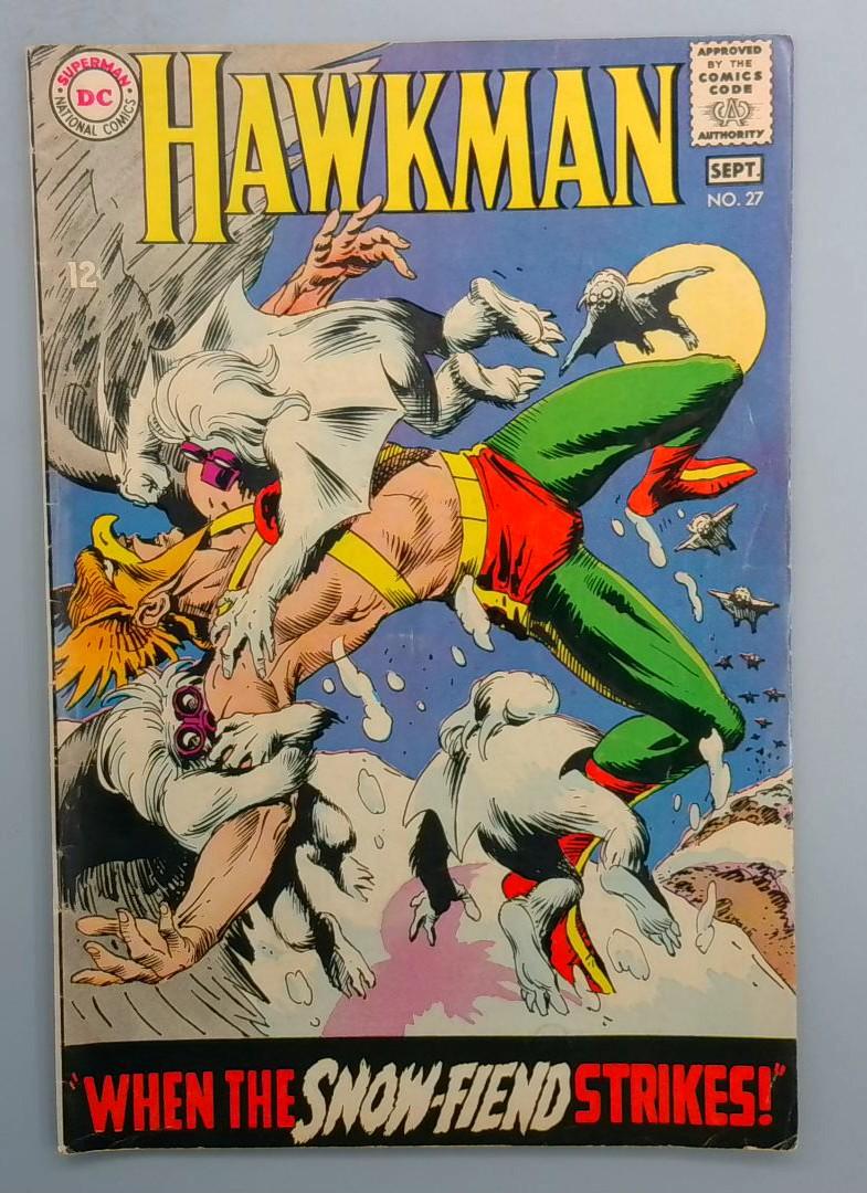 Hawkman #27 VG+ Final Issue DC Comics 1968