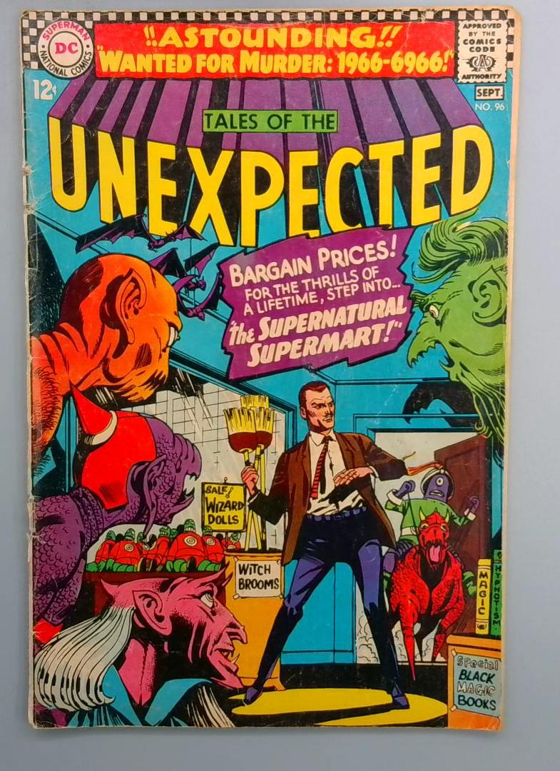 Tales of the Unexpected #96 Detached Cover DC 1966
