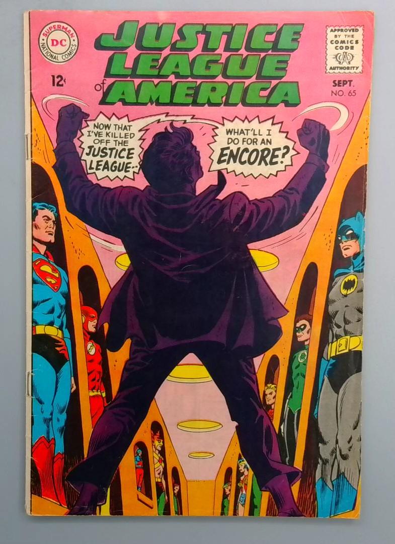 Justice League of America #65 2nd Appearance of Starro DC 1968