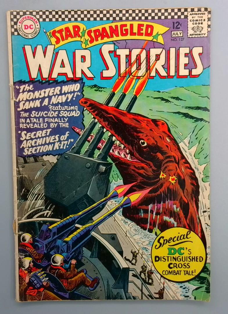 Star Spangled War Stories #127 VG Bottom Staple Detached DC 1966