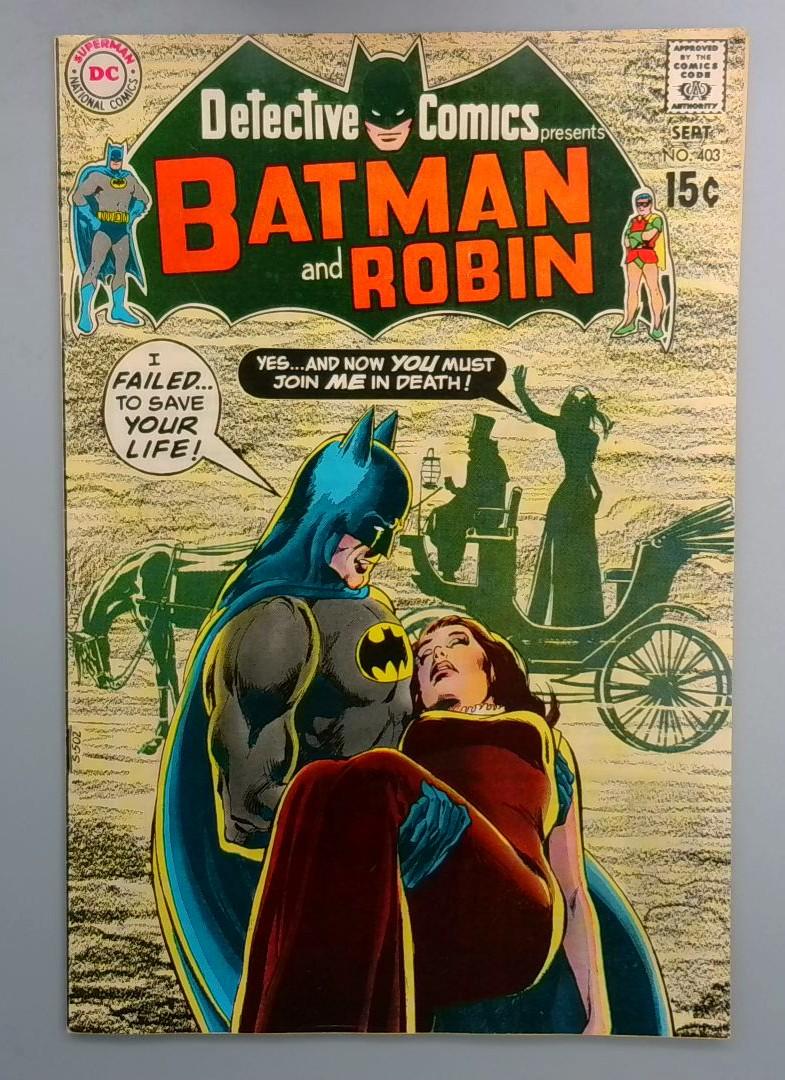 Detective Comics #403 VF Neal Adams Cover DC 1970