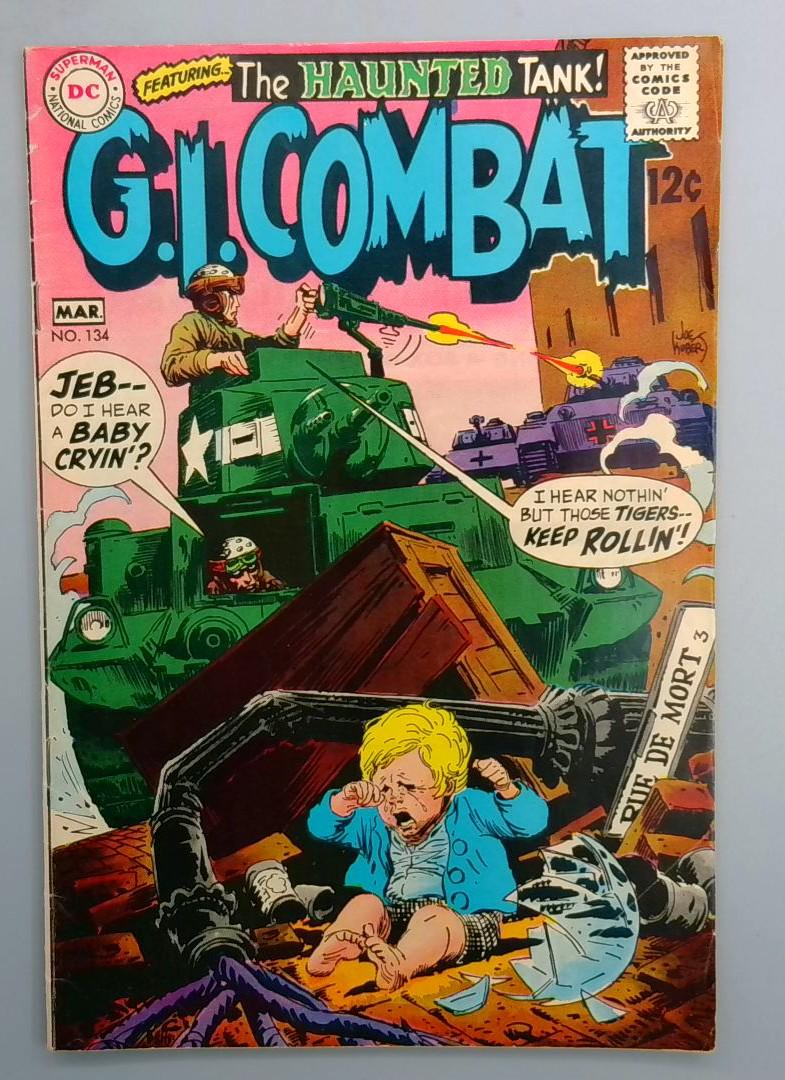 G.I. Combat #134 FN- the Haunted Tank DC Comics 1969