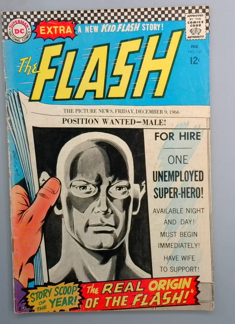 Flash #167 VG Origin of Flash Retold DC 1967