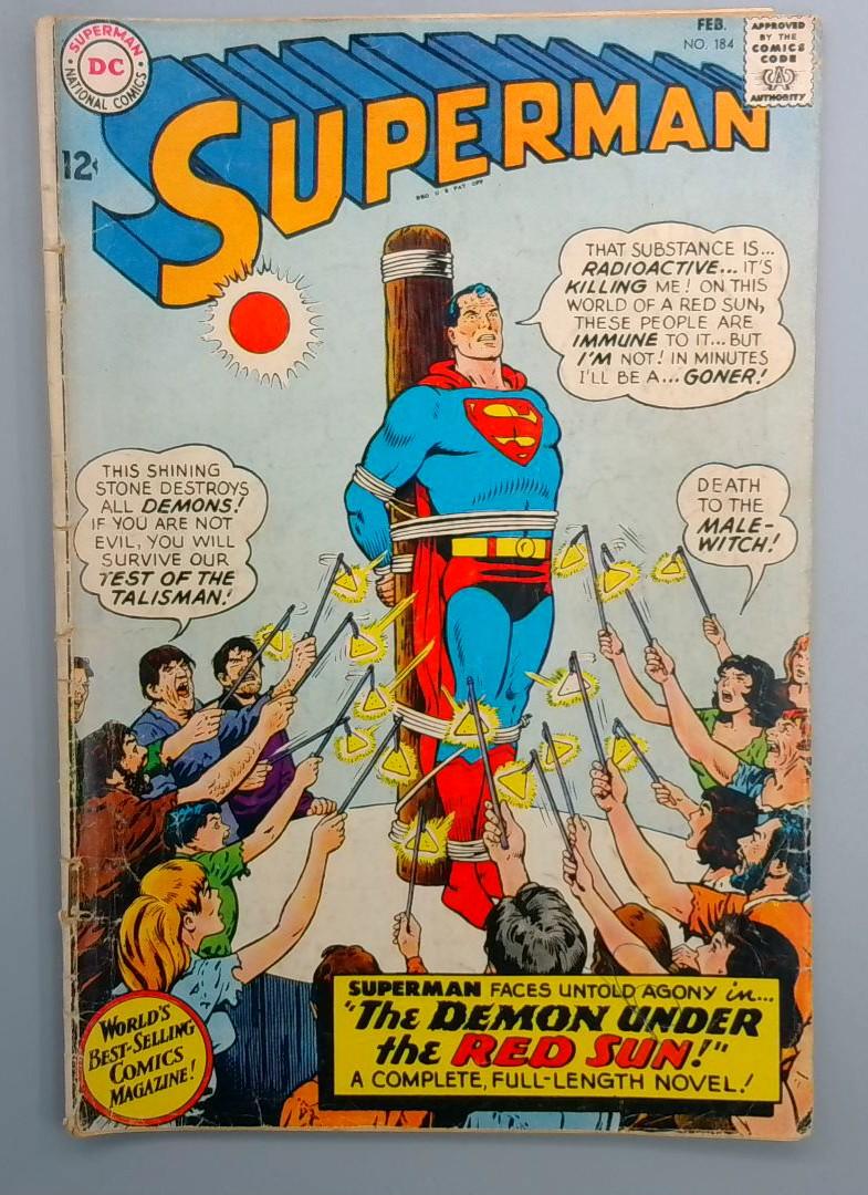 Superman #184 VG DC 1966