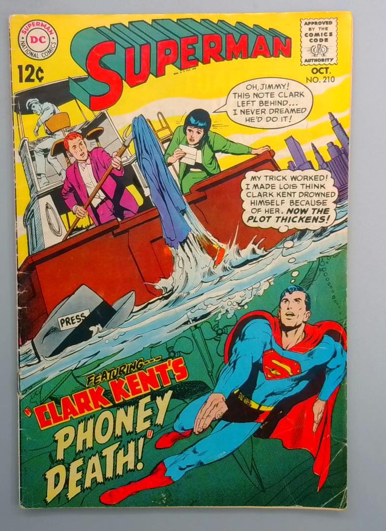 Superman #210 VG DC 1968