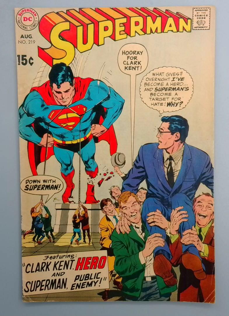 Superman #219 FN- DC 1969
