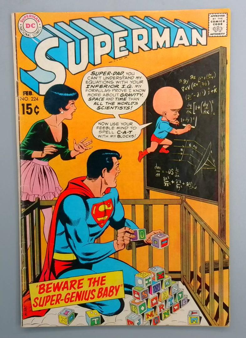 Superman #224 FN DC 1970