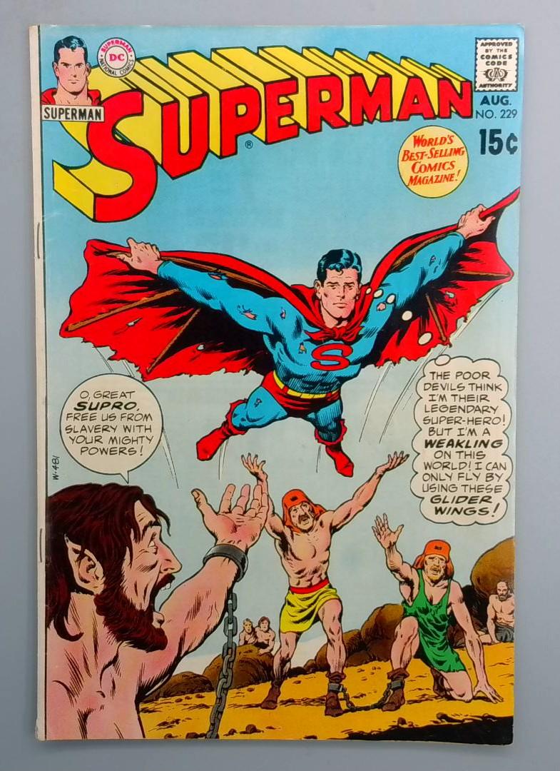 Superman #229 VG-FN DC 1970