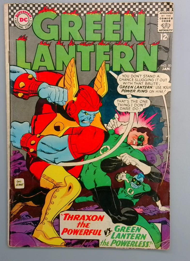 Green Lantern #50 VG 1st THRAXON DC 1967