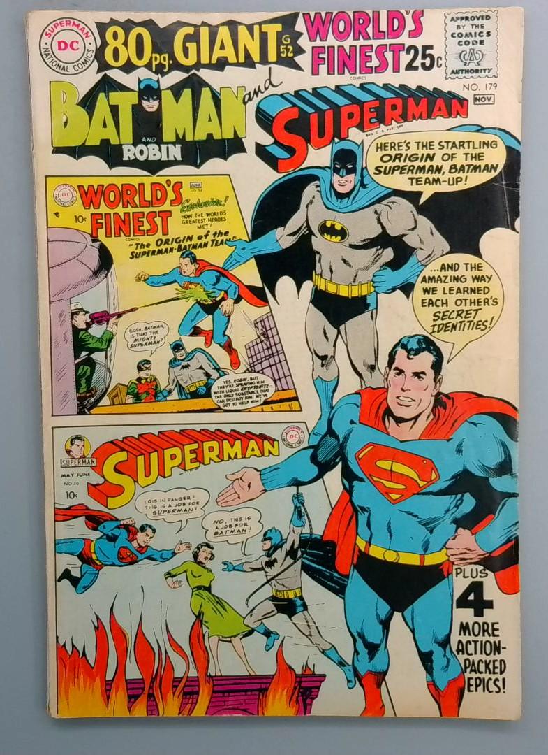 World's Finest Comics #179 VG/FN GIANT DC 1968