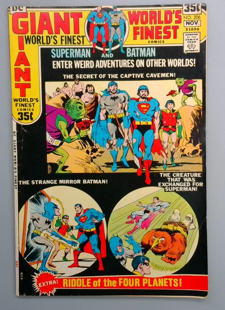 World's Finest #206, FN GIANT DC Comics, 1971