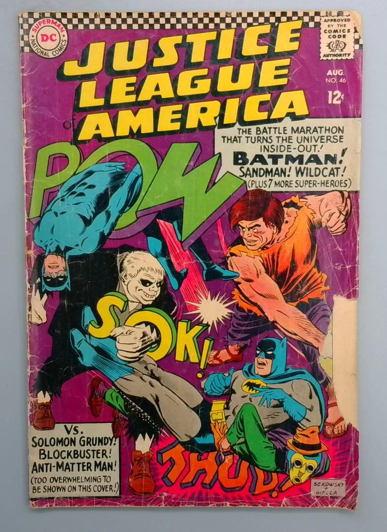 Justice League of America #46 1st Silver-Age Sandman Appearance DC 1966