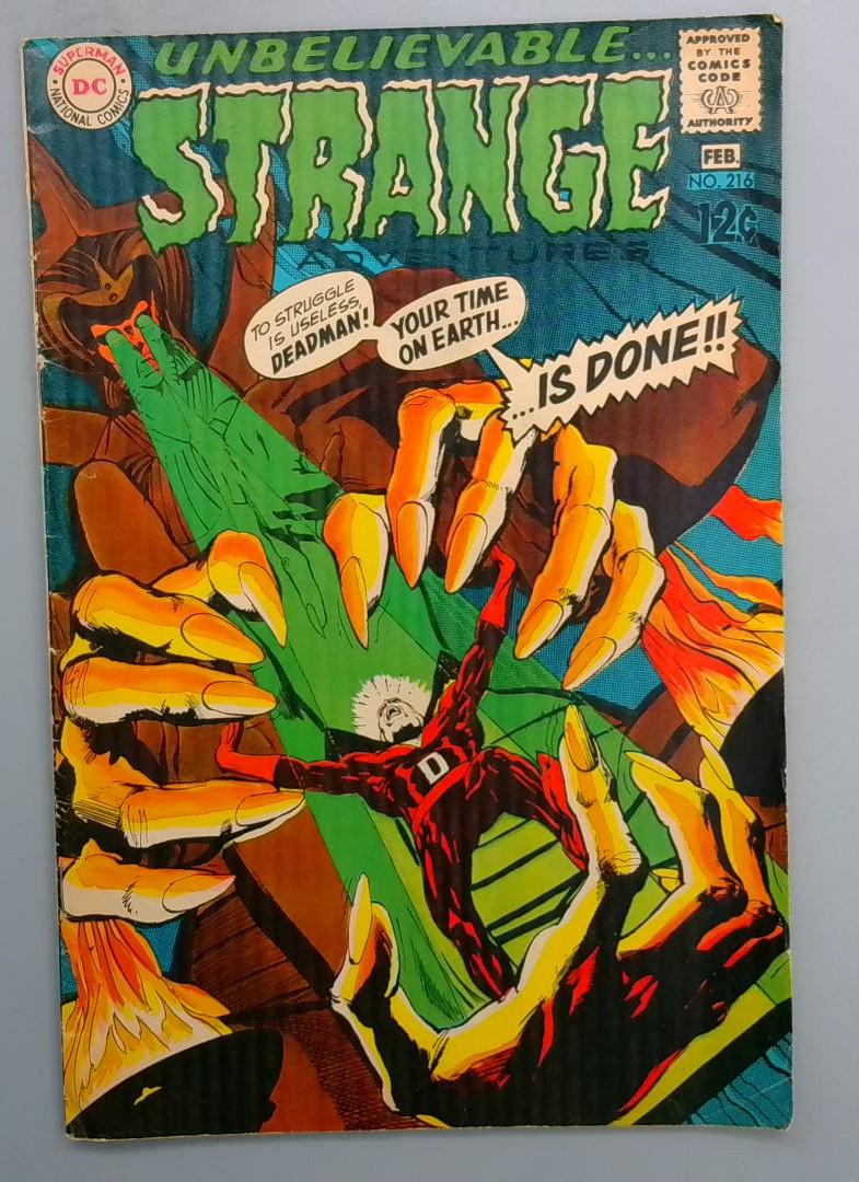 Strange Adventures #216 VG Neal Adams, Deadman DC 1969