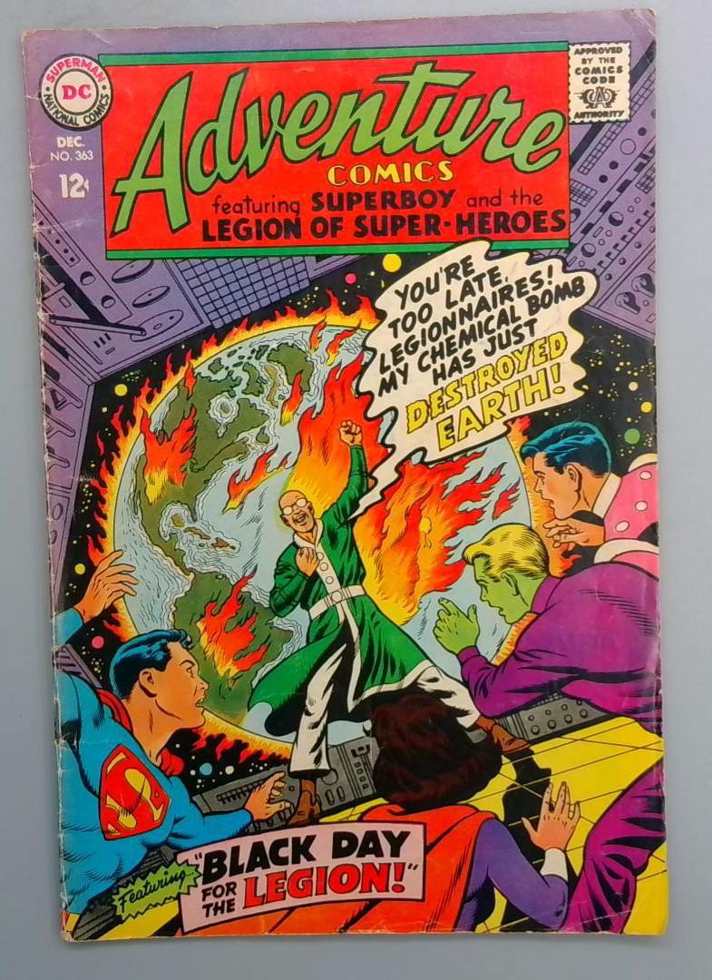 Adventure Comics #363, VG DC Comics, December 1967