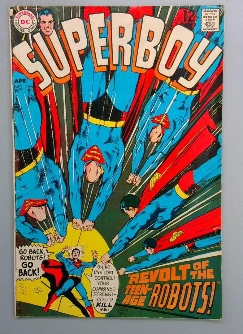 Superboy #155, VG DC Comics, April 1968