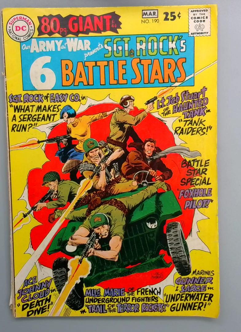 Our Army at War #190 VG- 80 page Giant G-44 DC 1968