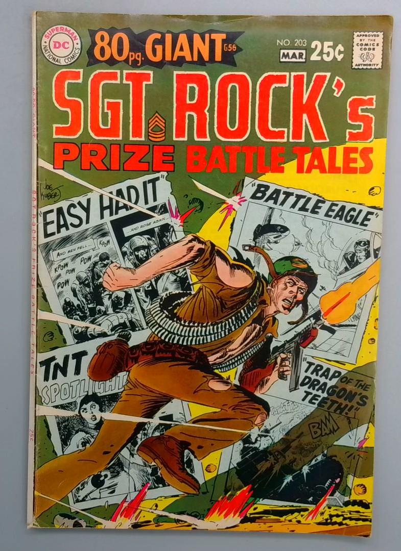 Our Army at War #203 VG/FN 80 page Giant G-56 DC 1969