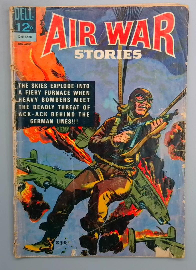 AIR WAR STORIES #4 Painted cover Dell 1965